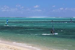 Mauritius - Le Morne. Sailing area.